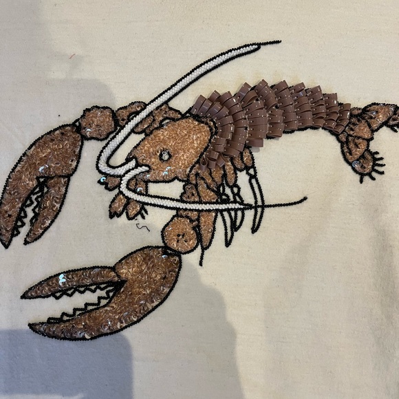 Lobster sequinned Markus Lupfer t-shirt - Picture 2 of 3